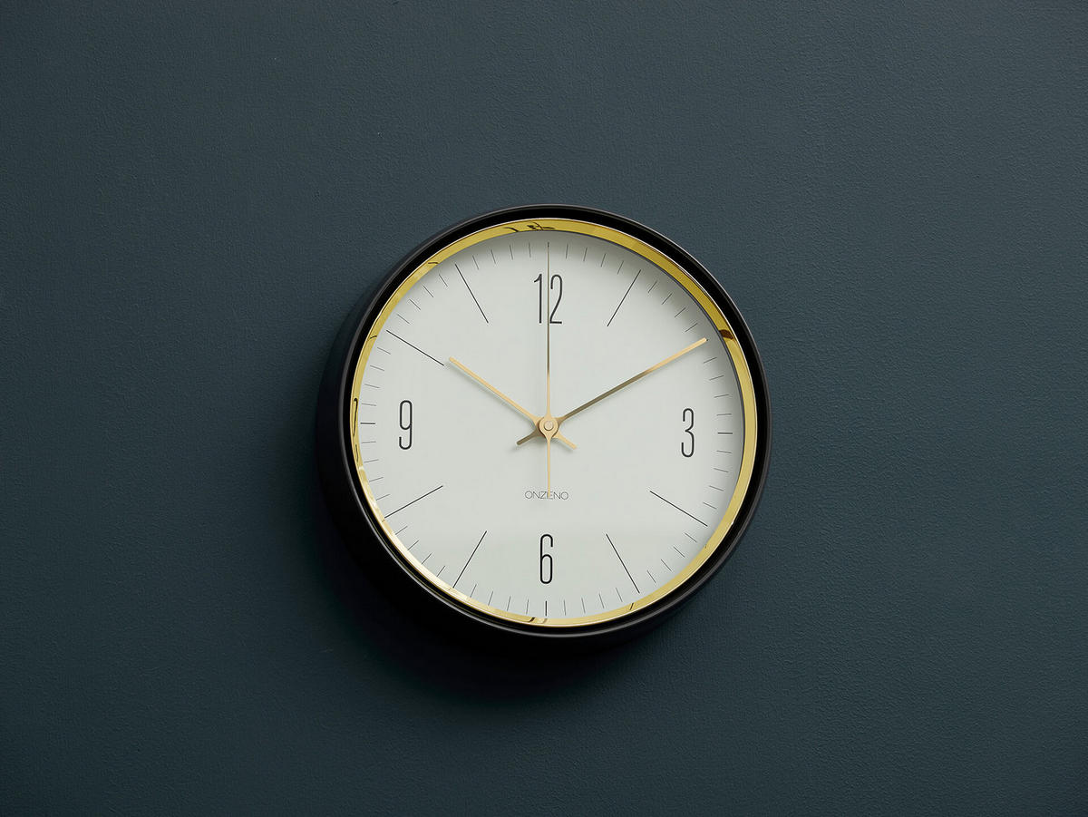WANDUHR Design Weiß 33/33 cm - Weiß, Glas (1.24/32.7/5cm) - ONZENO