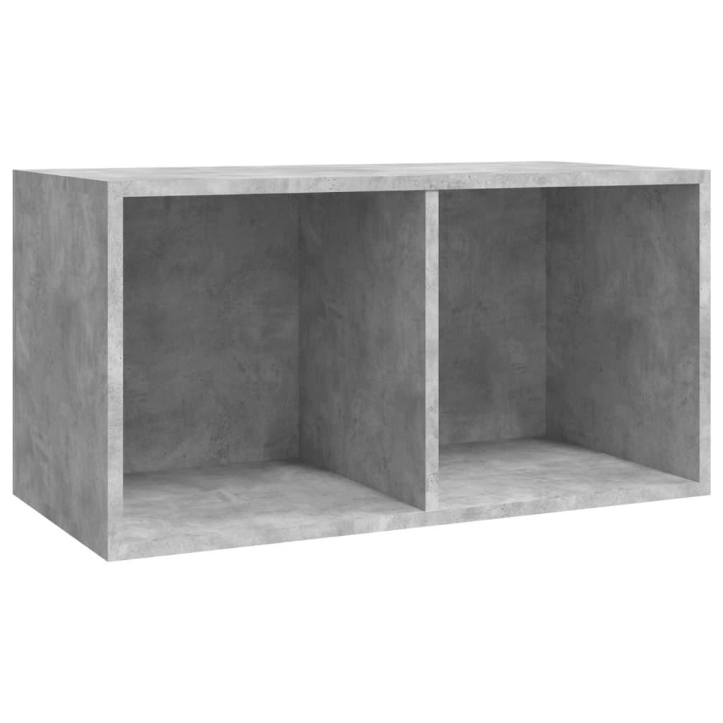 SCHALLPLATTEN-AUFBEWAHRUNGSBOX Betongrau 71/34/36 Cm - Grau, Holz (34/34/71cm) - vidaXL