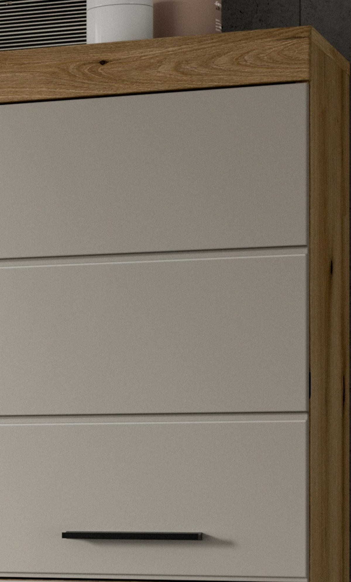 WASCHMASCHINENSCHRANK in Sand, Eiche matt 63 x 191 cm, Waschmaschinen Überbau mit viel Stauraum - Sandfarben/Kastanienfarben, Holzwerkstoff/Kunststoff (63/191/24cm) - Inn.Furn