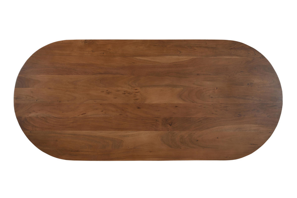 ESSTISCH LAURIE - Braun/Akaziefarben, Holz (90/204/77cm) - SAM