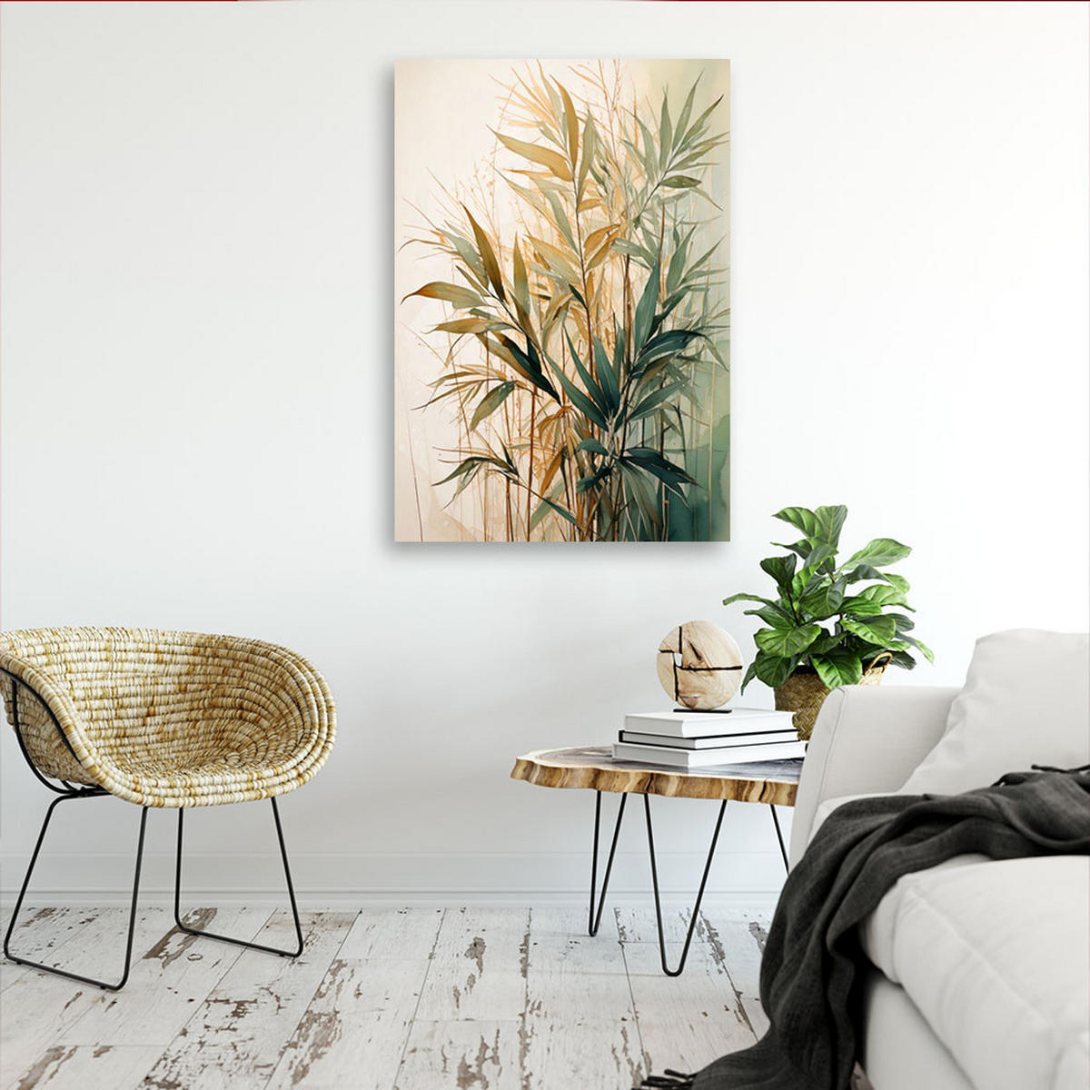 LEINWANDBILD Natur und Botanik 70x100cm - Grün, Textil (70/100cm) - Feeby