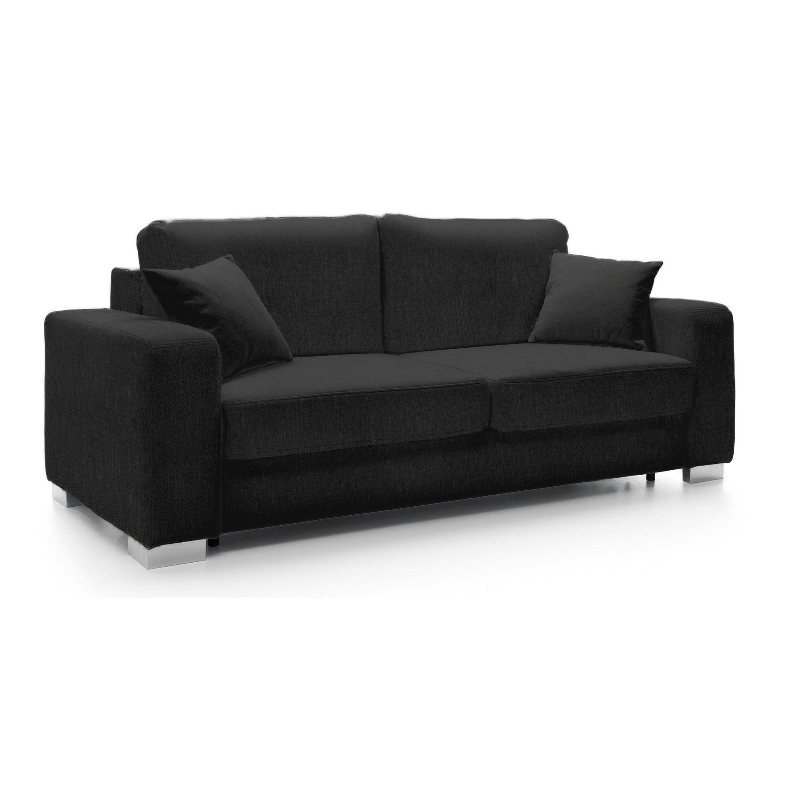 SCHLAFSOFA mit Matratze Malevik Liegefläche 125x195 cm, Rebel 2 - Graphit - Graphitfarben, Textil (188/91/102cm) - Meblito