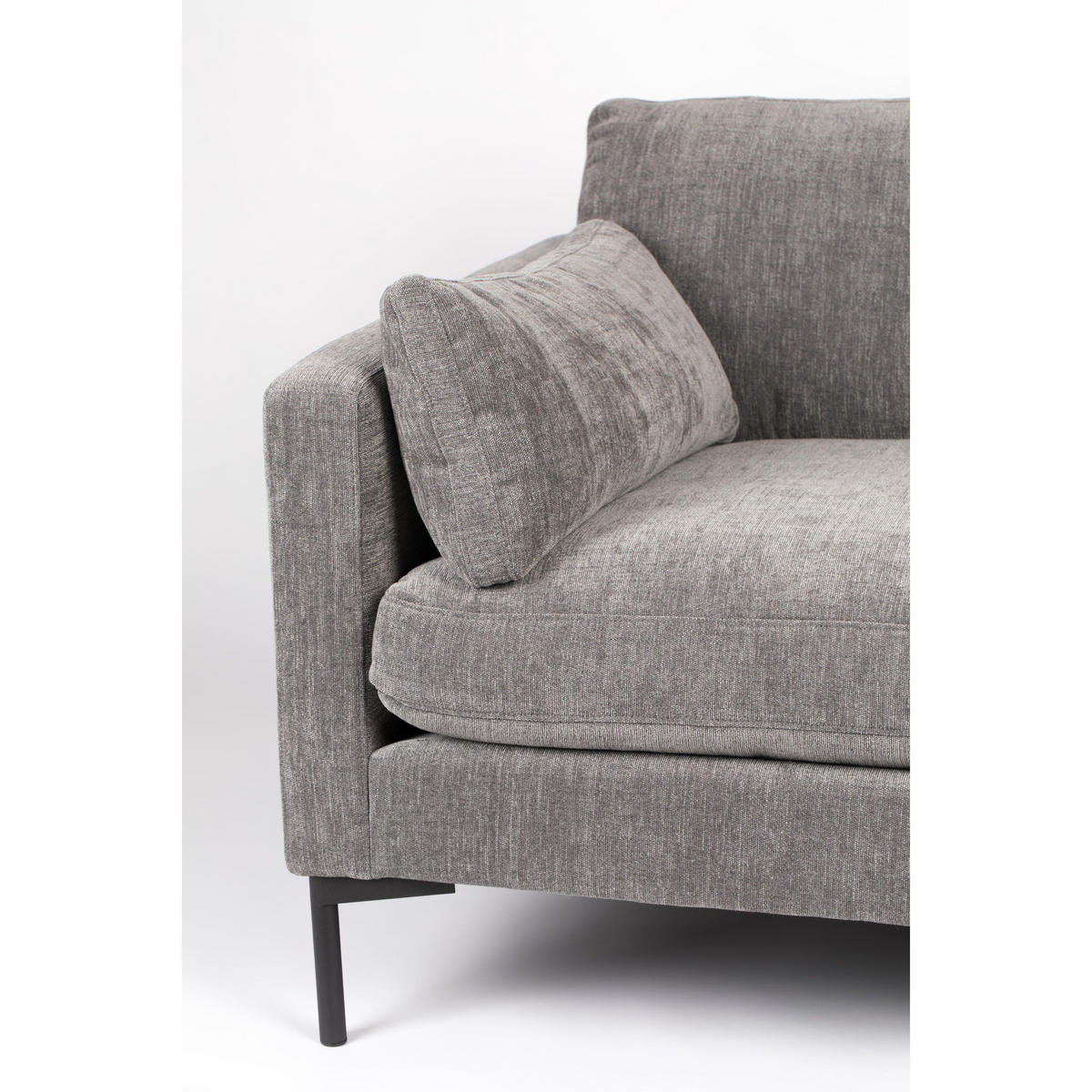 SOFA 2-SITZER Summer Anthrazit - Grau, Textil (125/82/101cm) - Zuiver