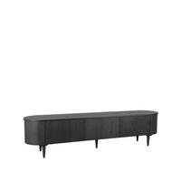 TV-MÖBEL Oliva Schwarz 47/220/55 cm - Schwarz, Holz (220/55/47cm) - LABEL51
