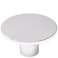 MÖBELKNOPF Chrom glänzend Schrankknopf Astro Ø 36mm Möbelgriff Knopf modern - Chromfarben, Metall (3.6/1.9/1.9cm) - Livingpoint24
