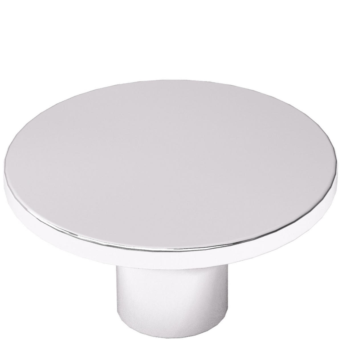 MÖBELKNOPF Chrom glänzend Schrankknopf Astro Ø 36mm Möbelgriff Knopf modern - Chromfarben, Metall (3.6/1.9/1.9cm) - Livingpoint24