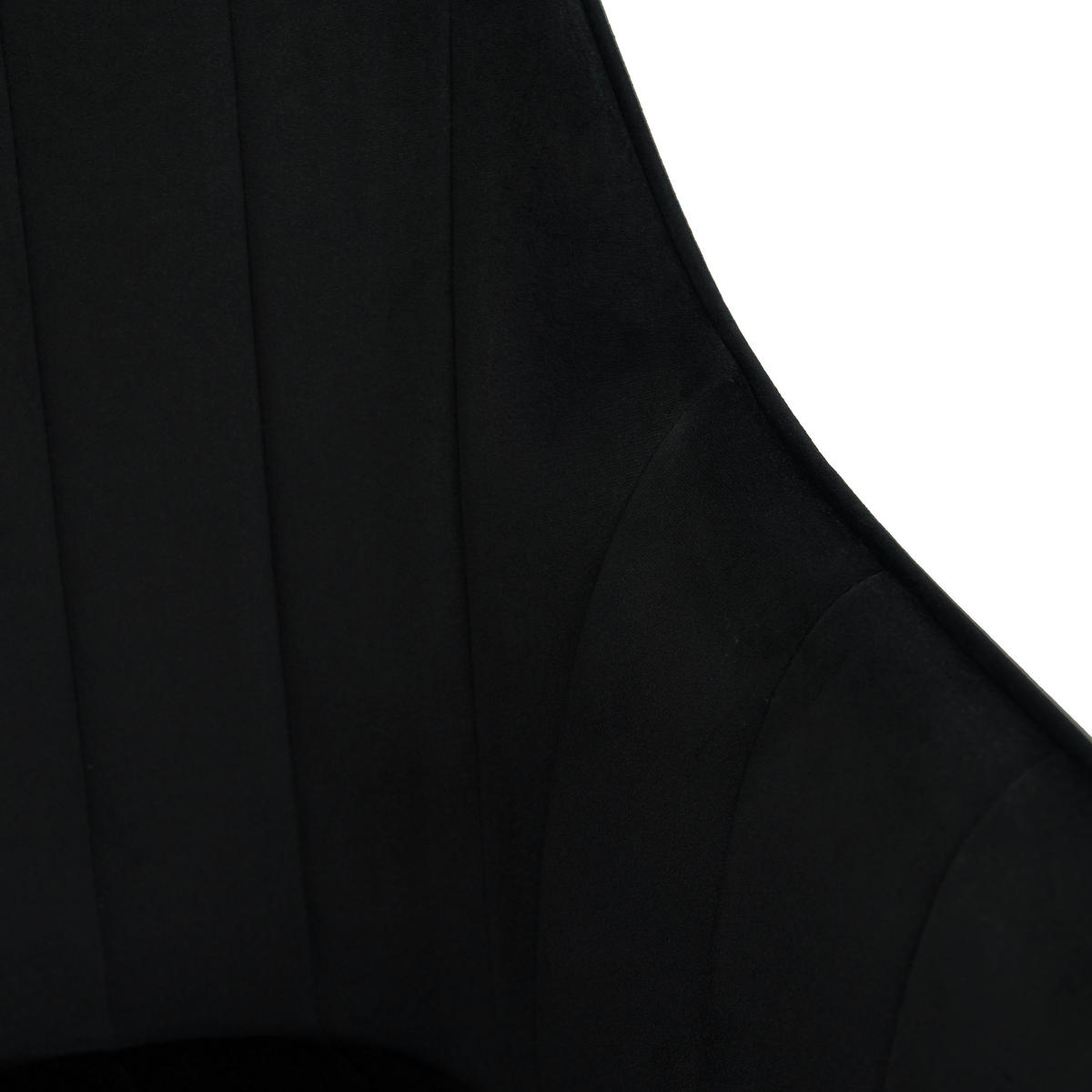STUHL PIANO drehbar gepolsterter mit Steppung - schwarz - Velour - Schwarz, Textil/Metall (59/88/61cm) - NEW HOME