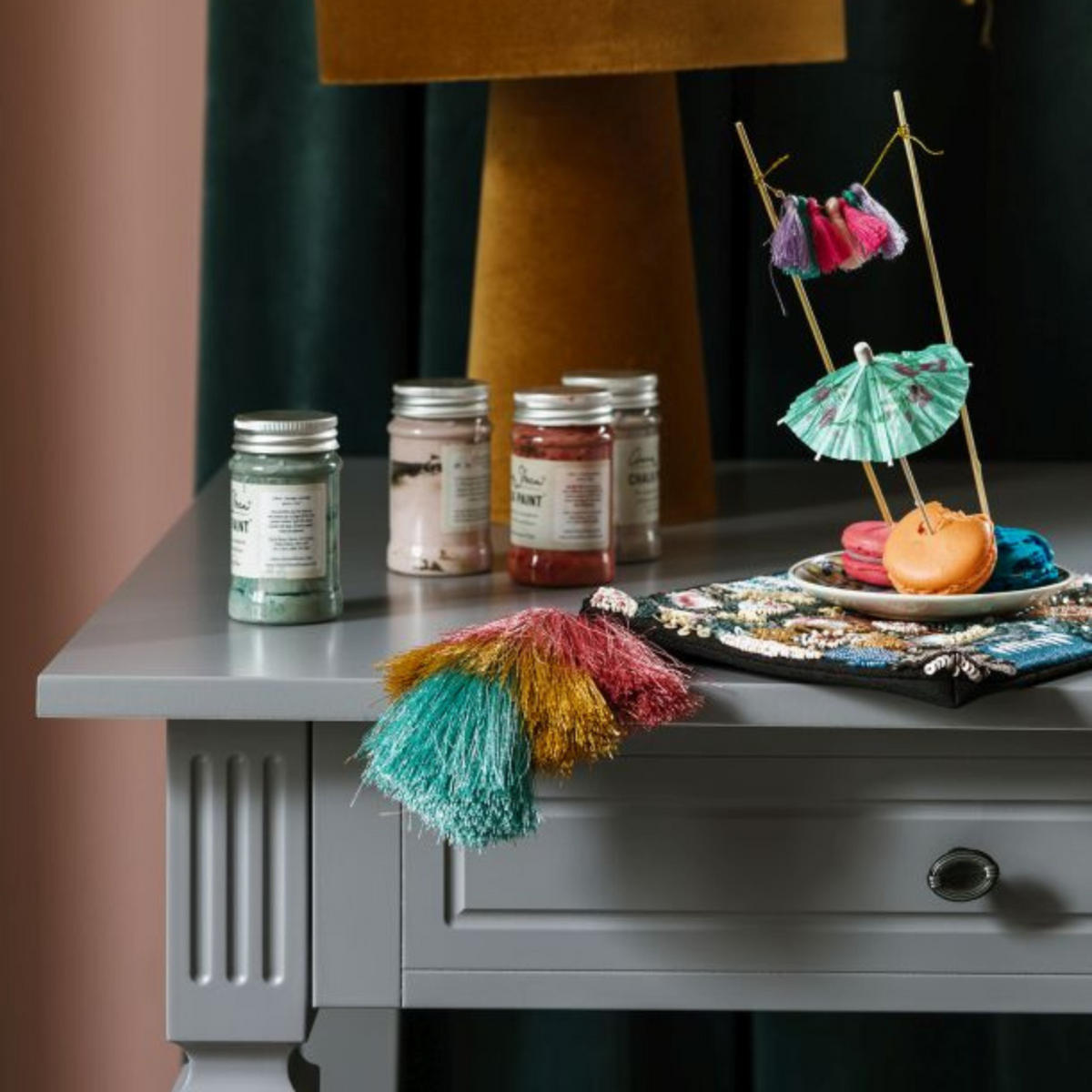 KINDERSCHREIBTISCH Ines - Grau, Holzwerkstoff (120/78/65cm) - RAUMHIRSCH FURNITURE