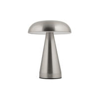 TISCHLAMPE Rachel Ø 15,5 cm - Silberfarben, Metall (15.5/15.5/20.5cm) - Leitmotiv