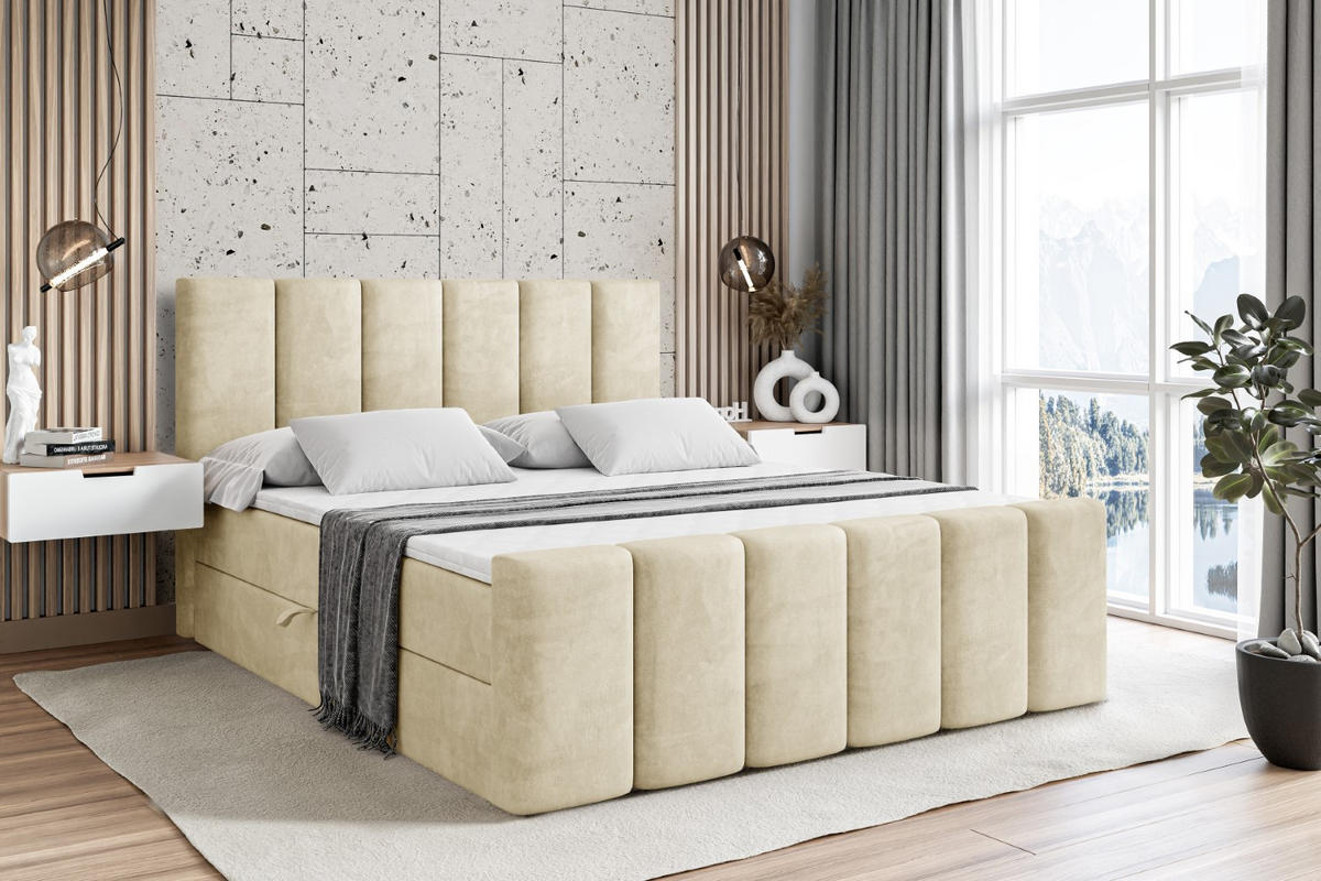BOXBETT BOXI1-Z - 200x200 cm - H3 - Beige - Beige, Holzwerkstoff (200/200cm) - ALTDECOR