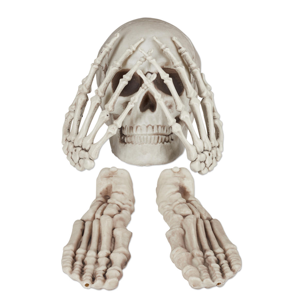 DEKOKNOCHEN - Creme, Kunststoff (39/4/6cm) - Relaxdays
