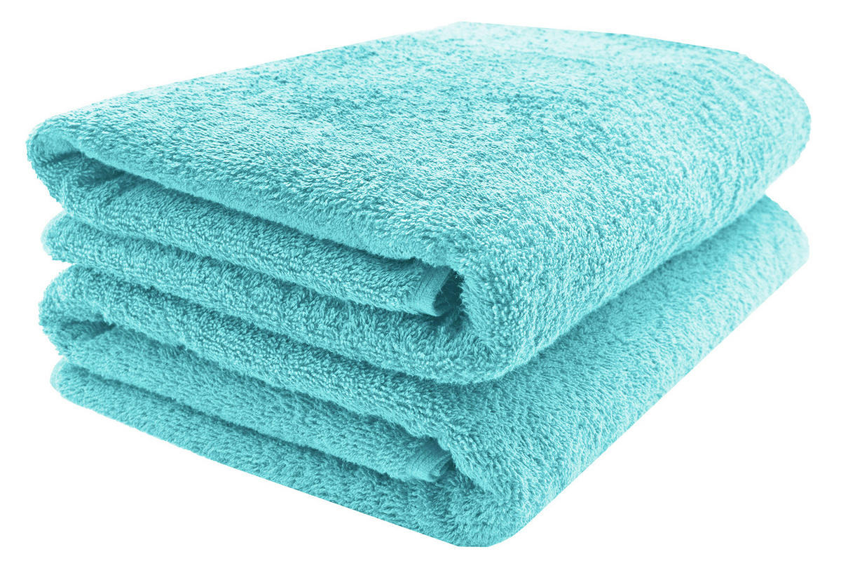 SAUNATUCH, 2er-Set, 70x200 cm, 100% Baumwolle, Blau - Blau, Textil (70/200cm) - Zollner