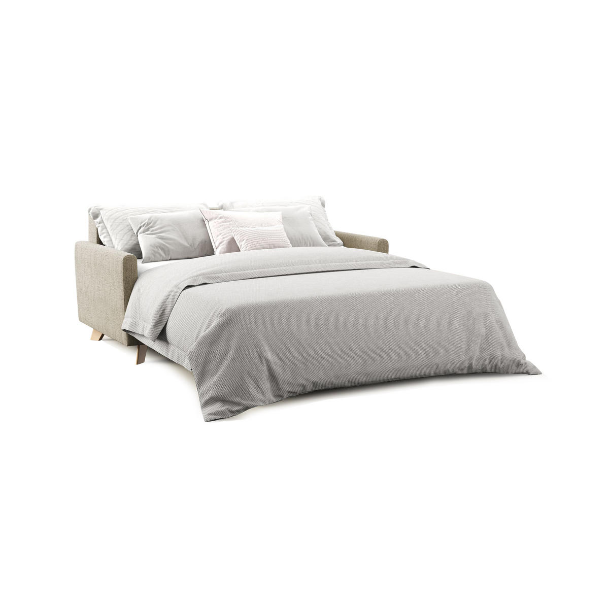SCHLAFSOFA Edgar - Beige, Textil (180/94/97cm) - Divani.store