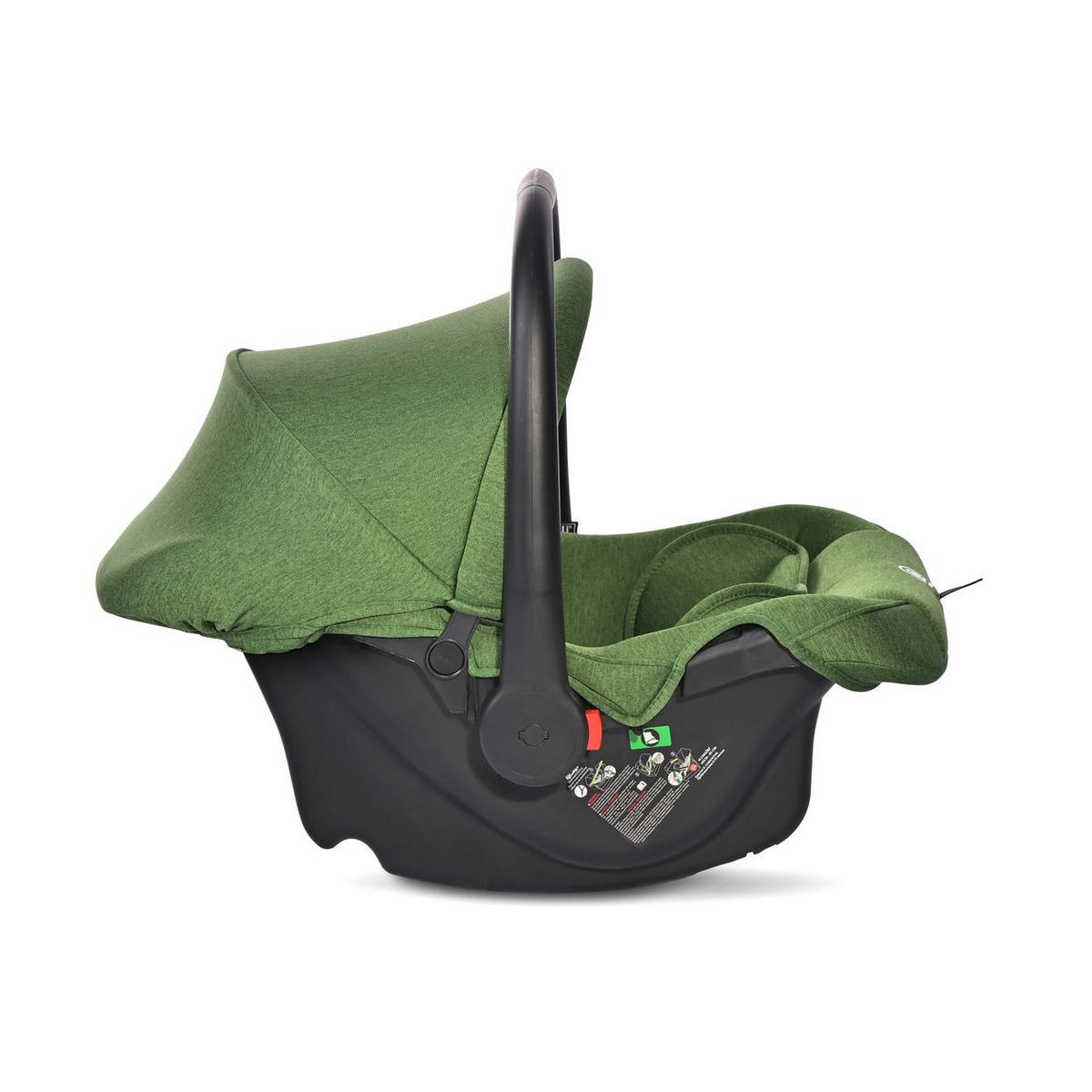 BABYSCHALE i-Size Joy grün (40 - 87 cm) verstellbar, Faltdach, Memory-Schaum - Grün, Kunststoff (41/54/66cm) - Lorelli
