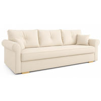SOFA 3-SITZER Beige TOP Mit Schlaffunktion - Beige, Textil (237/76/85cm) - Sepro Meble