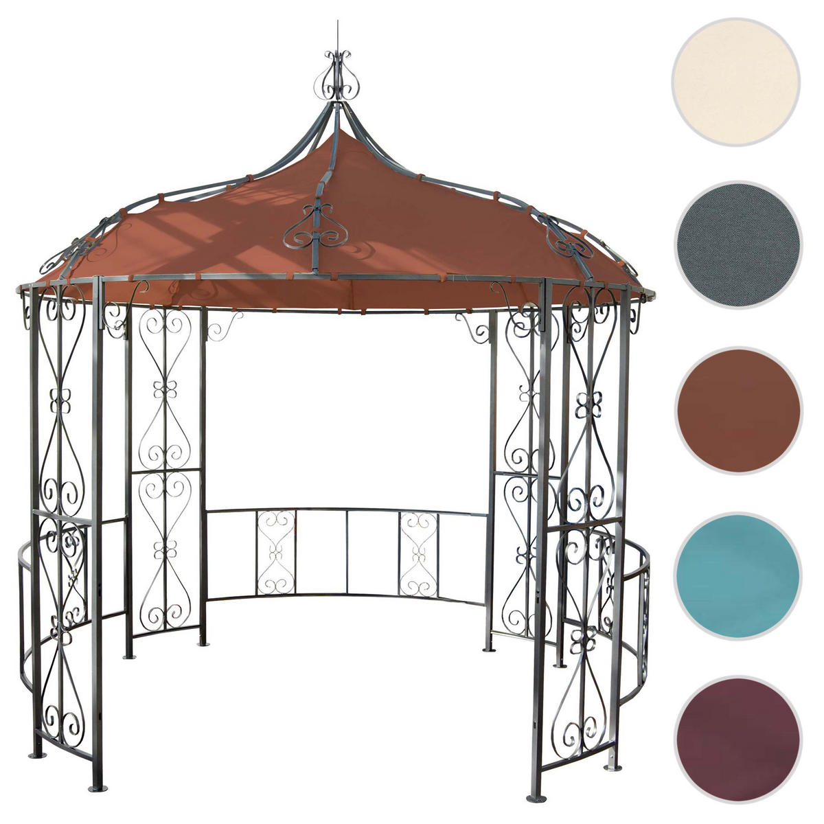 PERGOLA CABRERA Orange, Braun - Orange/Braun, Metall (296/330/293cm) - MCW