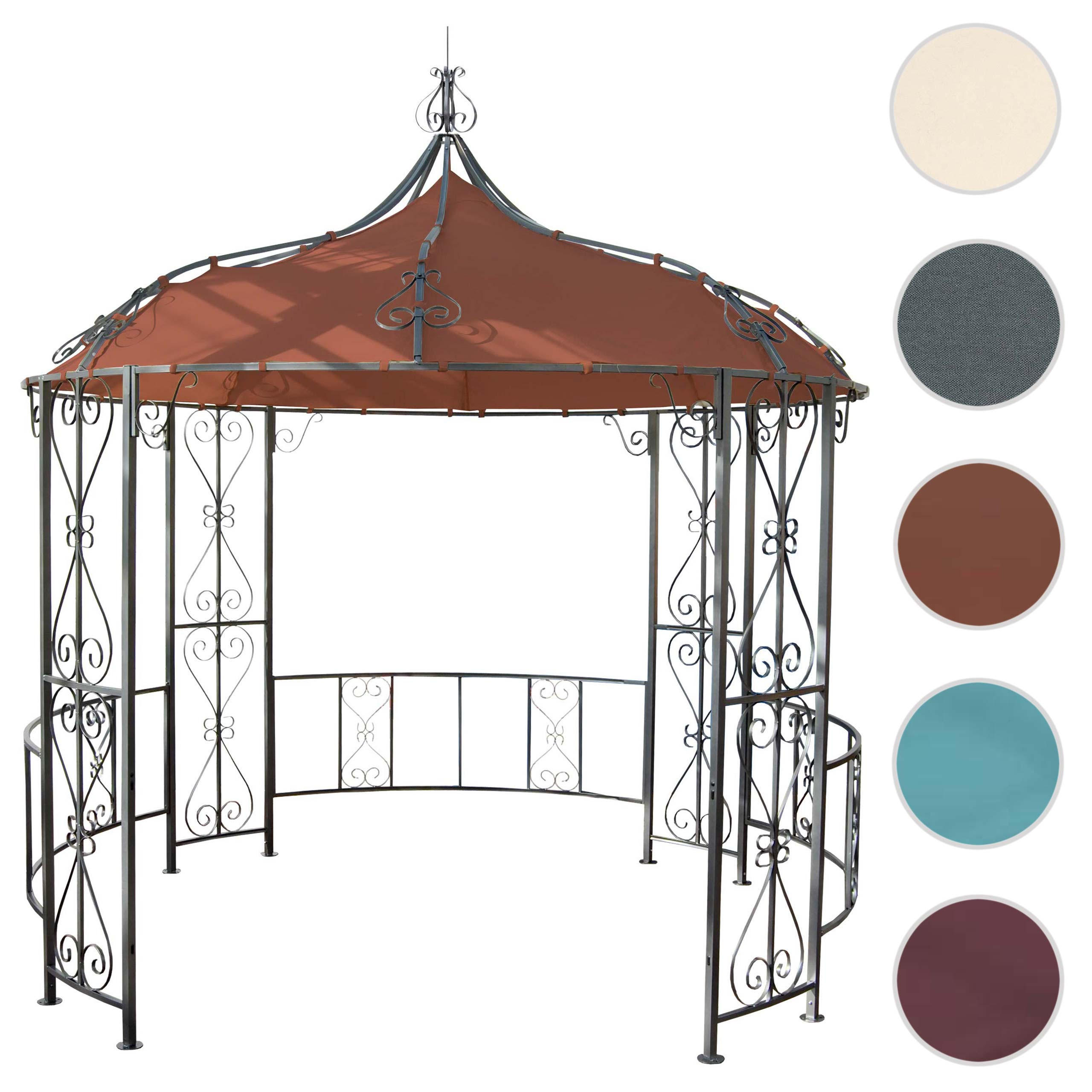 Thumbnail - MCW Pergola, Orange, Braun, Metall, 296x330x293 cm, Sonnen- & Sichtschutz, Pavillons & Pergolas