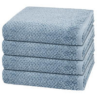 HANDTUCH Pure 4er-Set - Blau, Textil (50/100cm) - Cawö