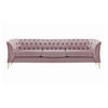 DREISITZER-SOFA Chesterfield Modern-Velluto 14 - Lila, Holz/Textil (248/74/80cm)