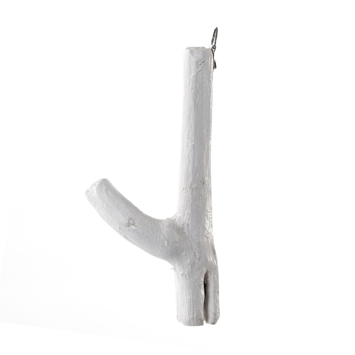 GARDEROBENHAKEN Limb 6er Set Teakholz Wurzel Weiß-Landhaus - Weiß, Holz (2.5/17/10cm) - DESIGN DELIGHTS