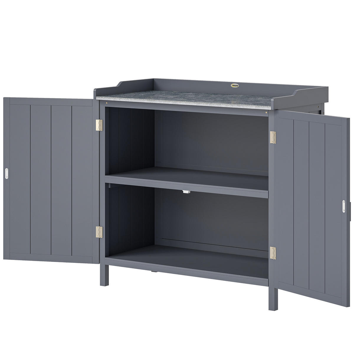 GERÄTESCHUPPEN DE-17626 Grau - Grau, Holz (98/95.5/48cm) - ComfortXL