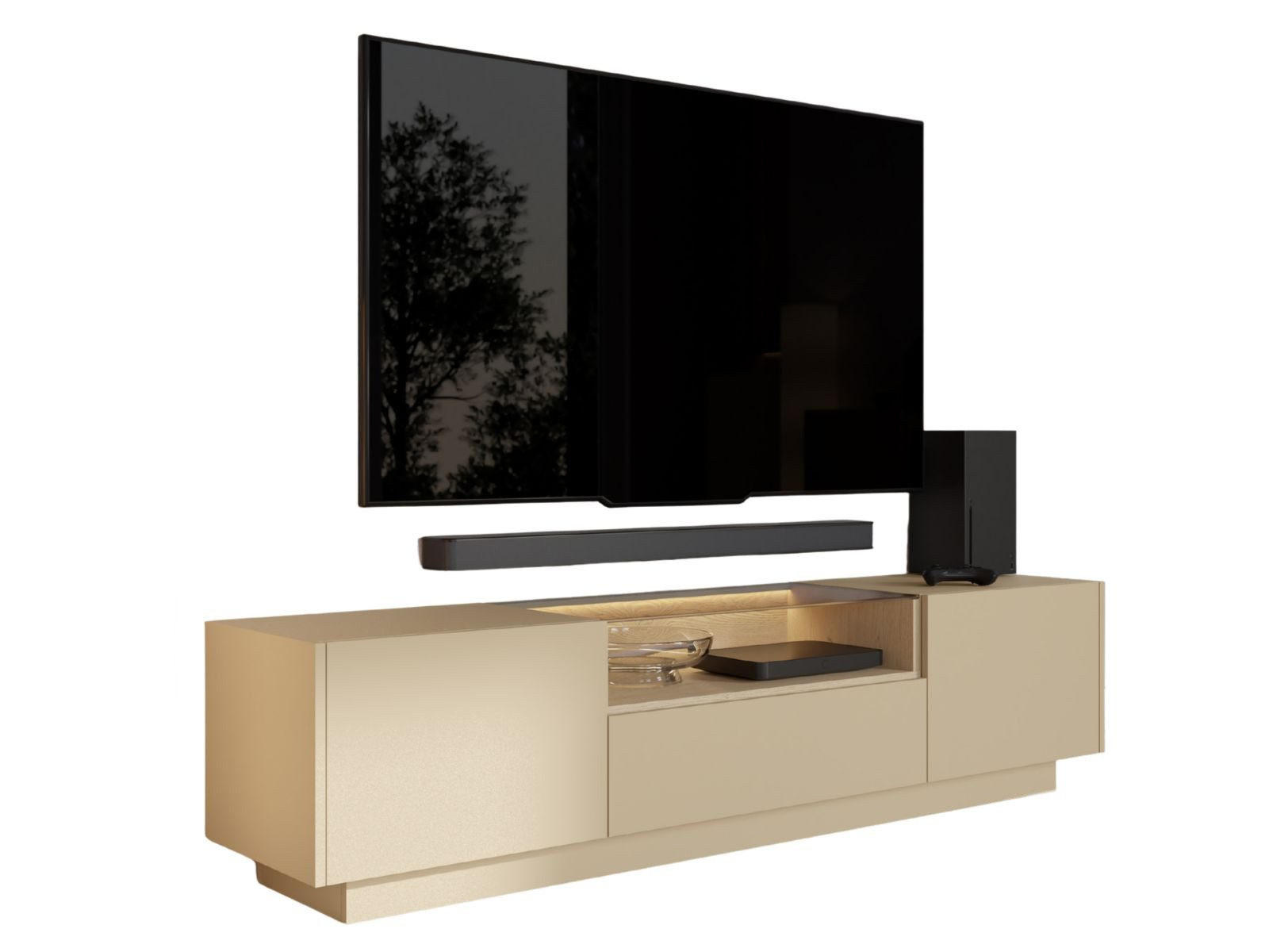 TV-SCHRANK TULUM - Beige, Holzwerkstoff (176/43/40cm) - Compleo24