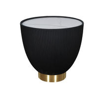 COUCHTISCH MODIG Schwarz 47x47x45 cm - Schwarz, Stein (47/47/45cm) - FURNLUX