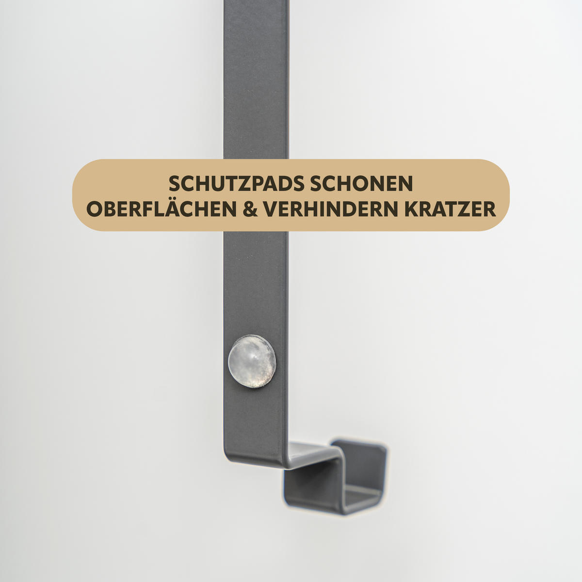 TÜR-HÄNGEREGAL, grau - Grau, Holz (65/36/9cm) - eluno