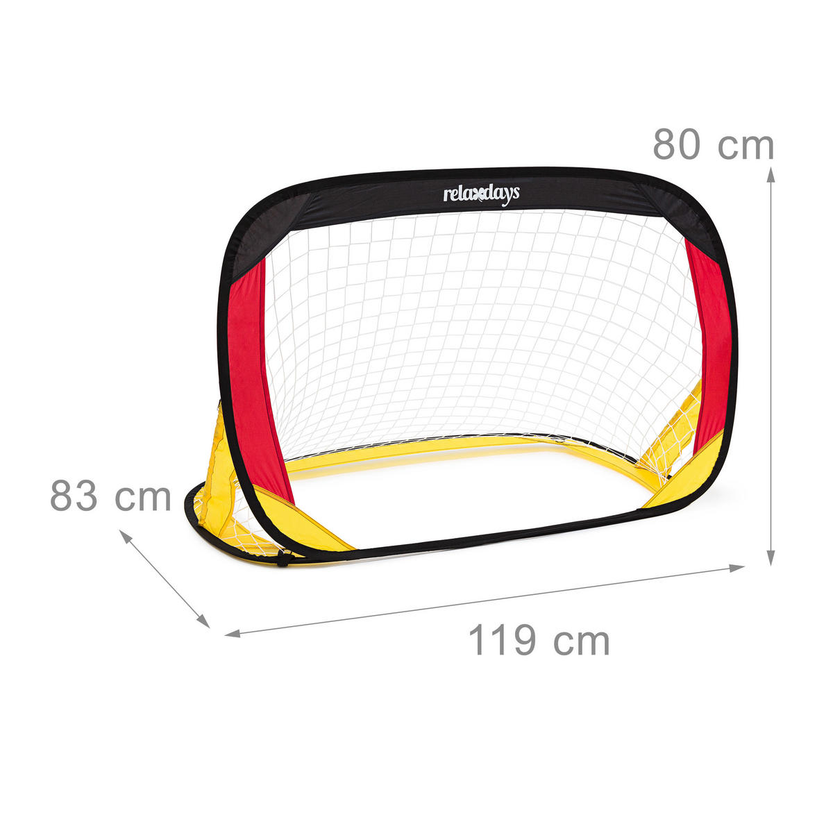 2XFUSSBALLTOR - Multicolor, Textil (83/119/80cm) - Relaxdays