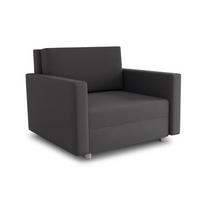 SCHLAFSOFA Pura Midi - Silberfarben/Grau, Holz/Kunststoff (102/83/105cm)