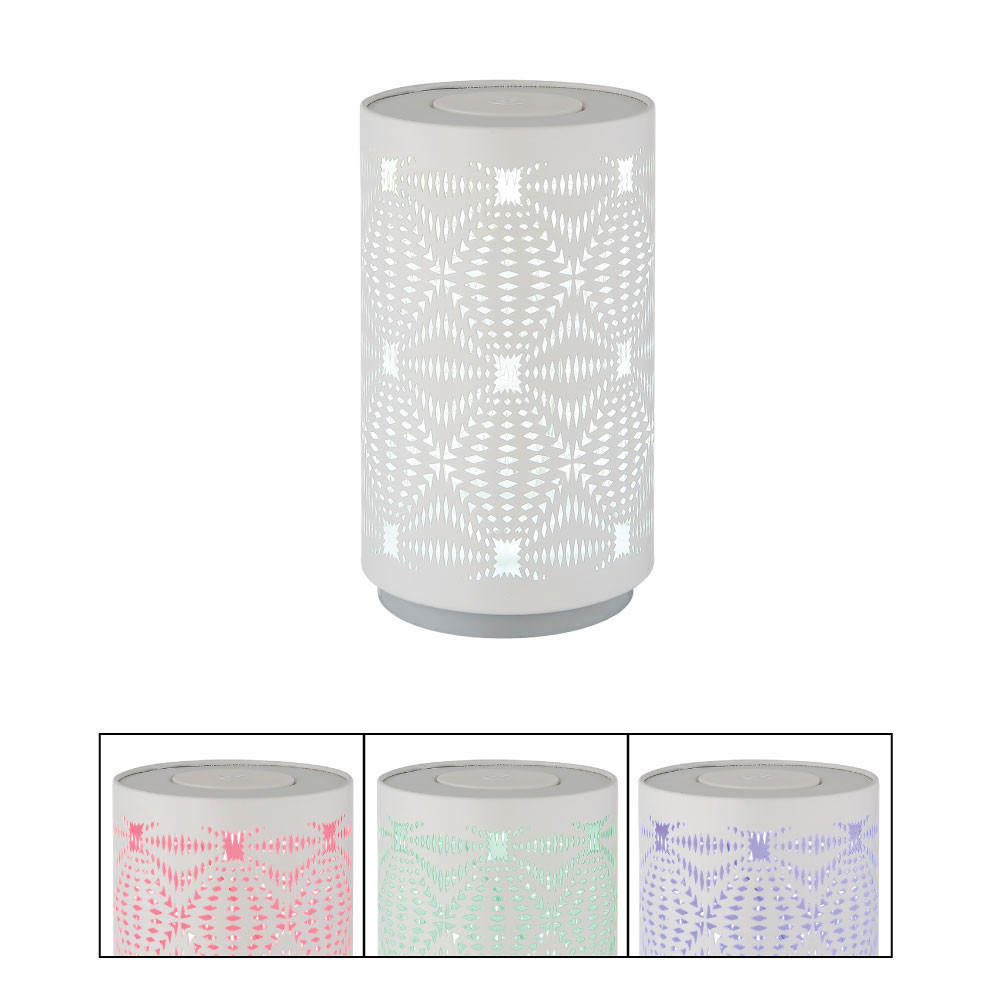 LED TISCHLEUCHTE Amiyah Weiß - Weiß, Metall (8/8/14cm) - Globo Lighting