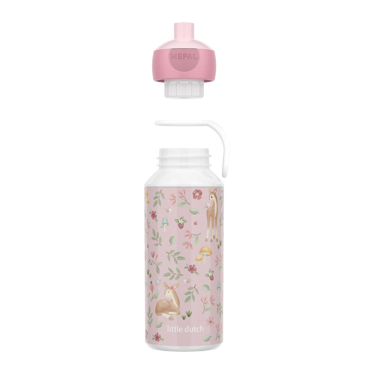 POP-UP TRINKFLASCHE Campus (2025) Fairy Garden 400 ml - Pink/Rosa, Kunststoff (0.4L) - Mepal