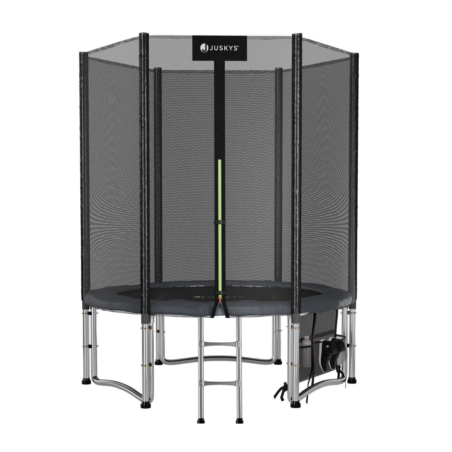 TRAMPOLIN JumpMaster S 183cm schwarz - Schwarz, Metall (183/183cm) - Juskys