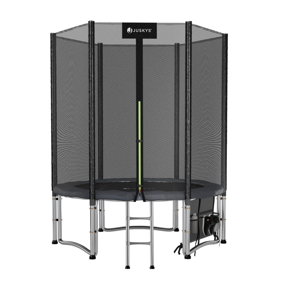 TRAMPOLIN JumpMaster S 183cm schwarz - Schwarz, Metall (183/183cm) - Juskys