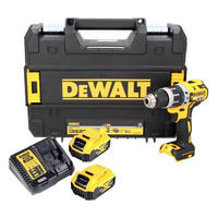 DEWALT DCD 796 P2 Akku Schlagbohrschrauber 18 V 70 Nm Brushless + 2x Akku 5,0 Ah + Ladegerät + TSTAK - Multicolor, Kunststoff (44/67/11cm) - DeWalt