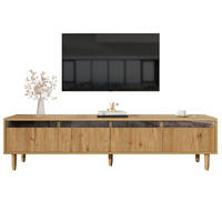 LOWBOARD 178/35/45 cm in Holzoptik mit 4 Schubladen und Kabelmanagement - Naturfarben, Holzwerkstoff (178/45/35cm) - Flora Grace