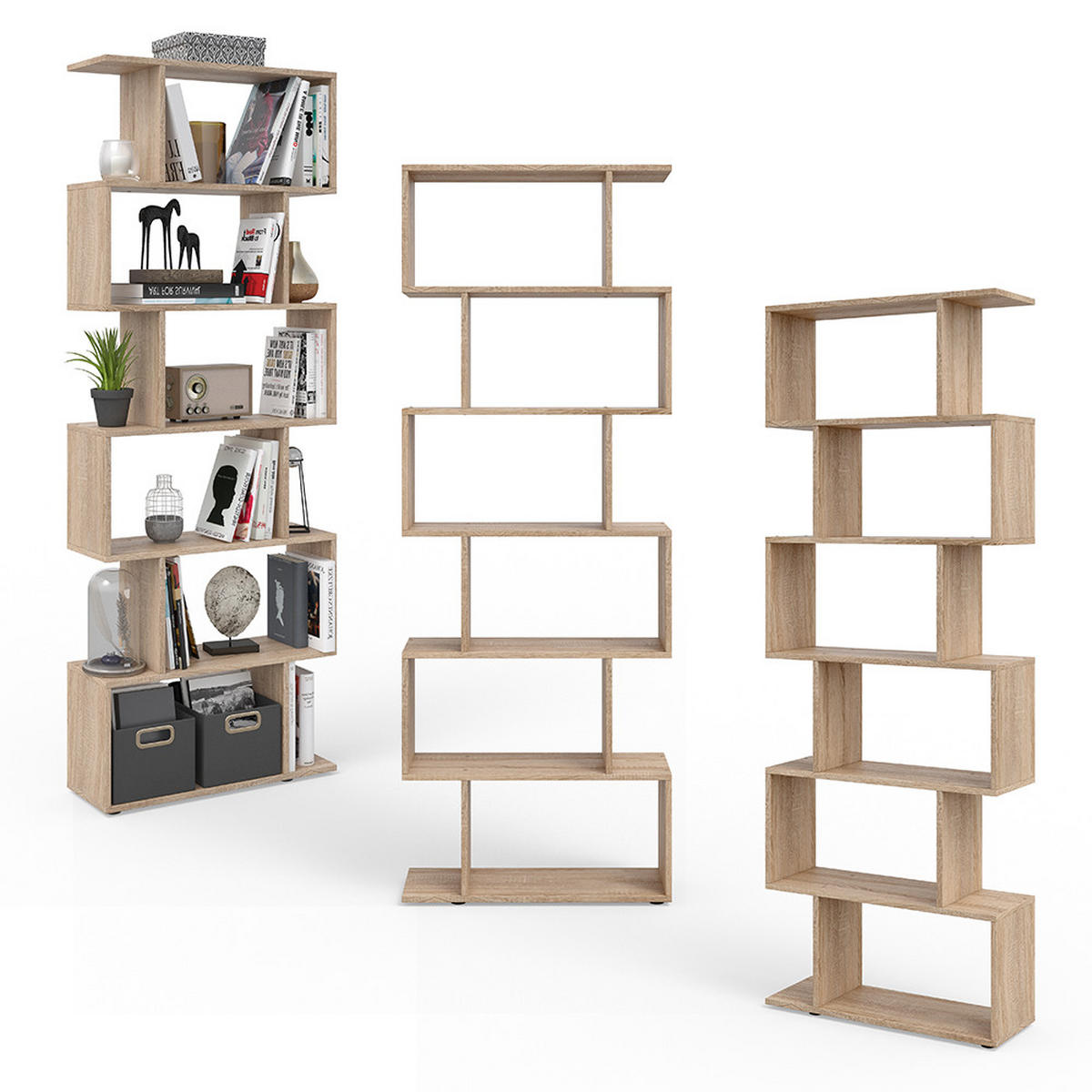 RAUMTEILER Levio Sonoma 70 x 192.2 cm - Sonoma Eiche, Holzwerkstoff (70/192.2/23.8cm) - Vicco