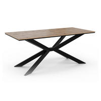 ESSTISCH Wotan Eiche Holzoptik 190x90 cm - Eiche Wotan/Schwarz, Holzwerkstoff (190/90/76.5cm) - PROSPERO