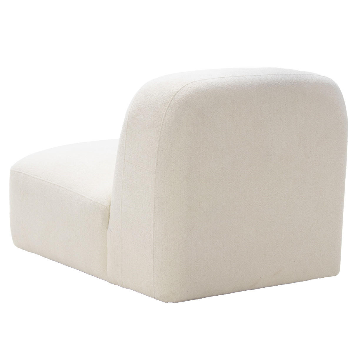 LOVESEAT aus Stoff, Beige - Beige, Metall (76/75/106cm) - Giga Meubel