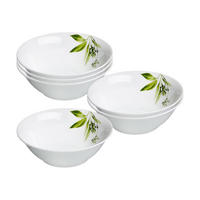 BEILAGENSCHALEN Evora weiß-grün ø 14 cm 6er Set - Weiß/Grün, Keramik (14cm) - Ritzenhoff Breker