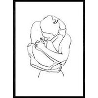 POSTER Nordica Umarmung Paar A3 Rahmenlos - Klar, Papier (29.7/5/42cm) - Nacnic