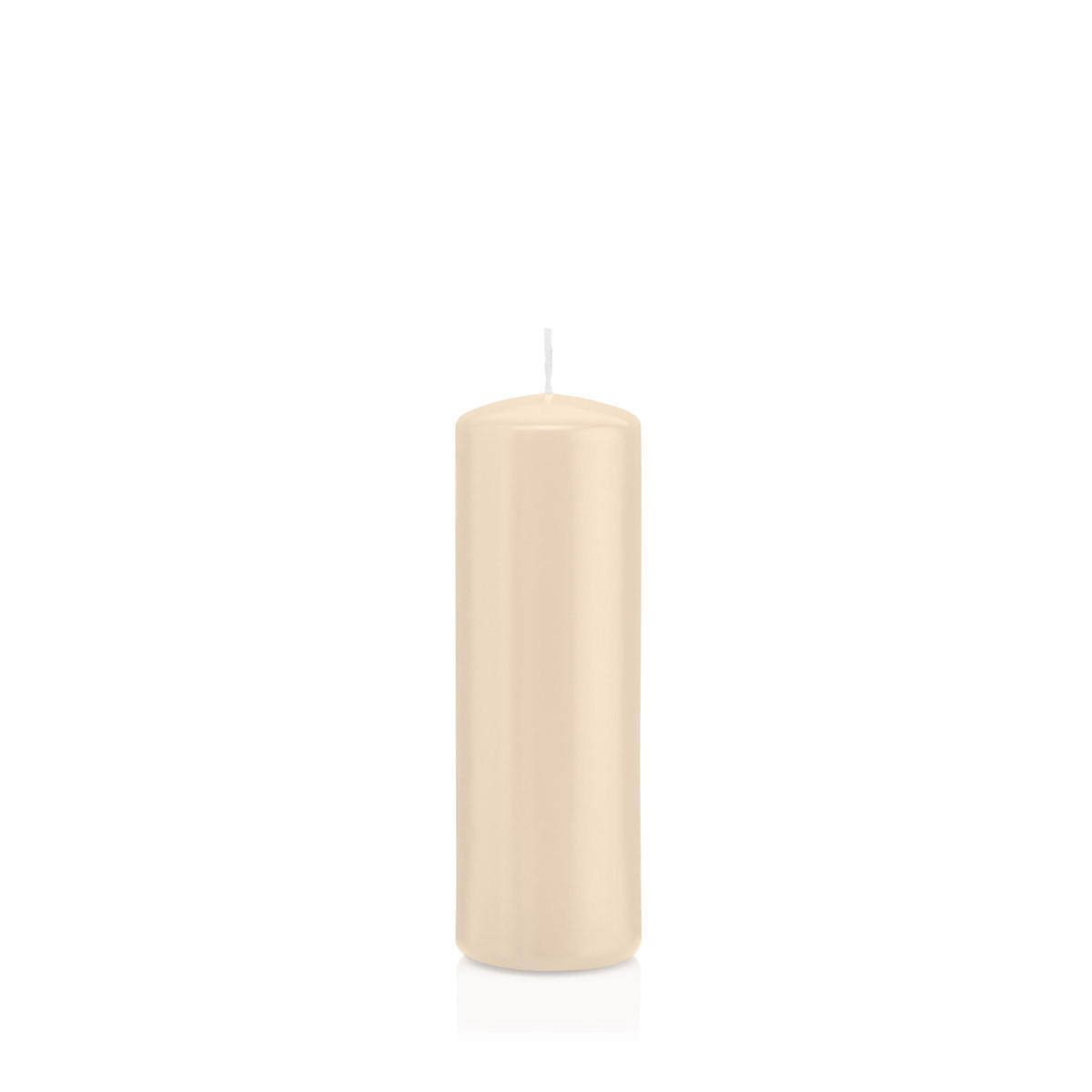 STUMPENKERZEN Creme Ø 48 x 150 mm, 24 Stück - Creme, Paraffin (5/15cm) - Wiedemann Kerzen