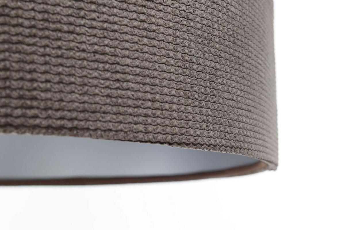HÄNGELEUCHTE Silber 40/20 cm - Silberfarben/Braun, Kunststoff (40/0.6/20cm) - ONZENO