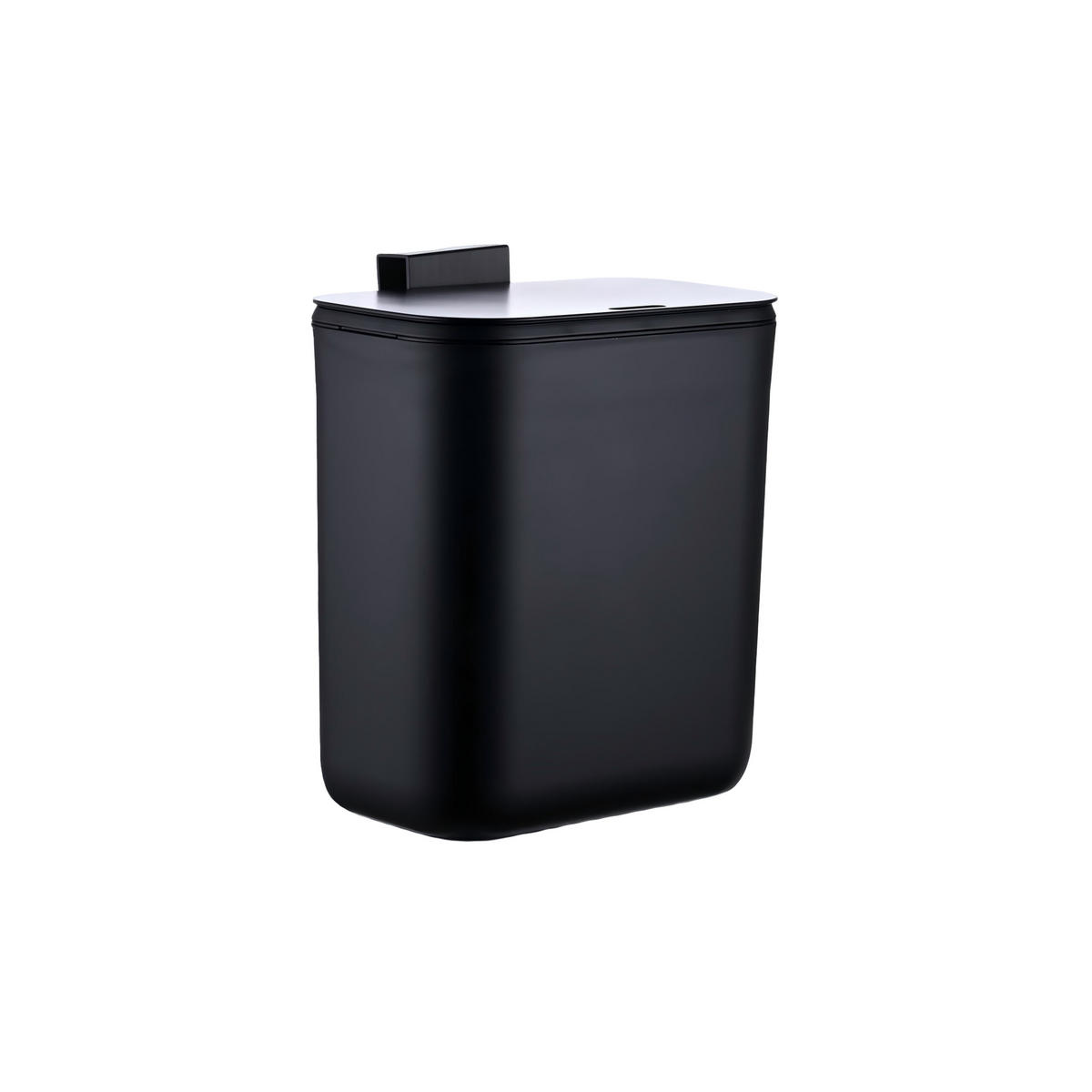 KÜCHENMÜLLEIMER 9L - Schwarz, Kunststoff (26/28.5/15.5cm) - Relaxdays