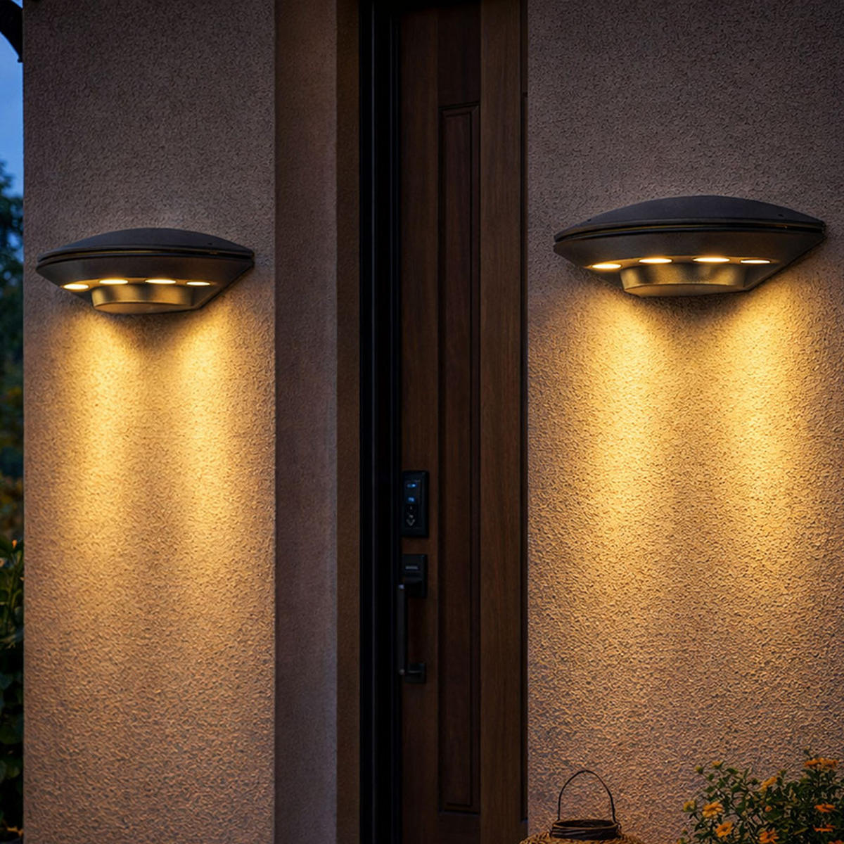 LED AUSSEN-WANDLEUCHTE ALU Anthrazit - Anthrazit, Metall (24.5/6.6/12.5cm) - Globo Lighting