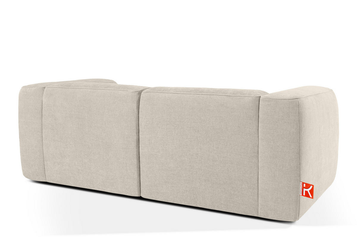 2-SITZER SOFA FUBBO, Ecru - Ecru, Holz/Holzwerkstoff (210/73/96cm) - KONSIMO®