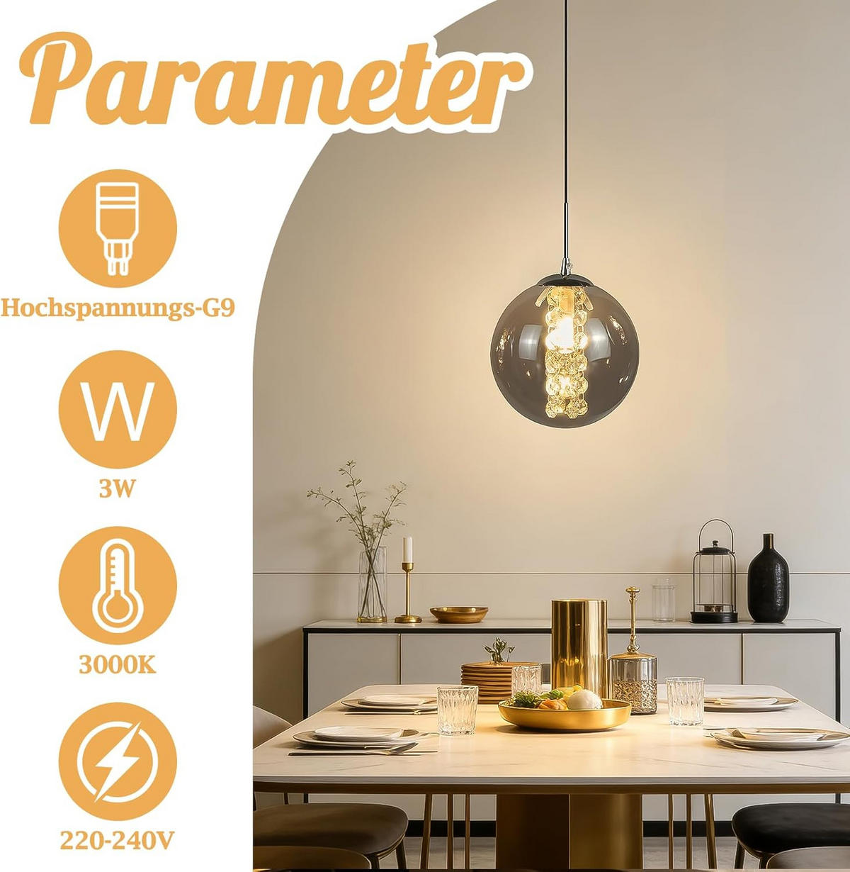 PENDELLEUCHTE 15/150/10cm - Chromfarben, Metall (150/15/10cm) - Nettlife
