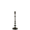 KERZENHALTER IZY - Aluminium - Schwarz - L - Schwarz, Metall (12.5/42cm) - J-Line