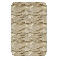 WC PŘEDLOŽKA Vlny - vzor - zlaté 40x60 cm - barva mosazi, textil/plast (40/1cm) - OnlyWow