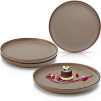 DESSERTTELLER BOMBAY OAK - 4 teilig aus Steingut - Braun, Stein (20.5cm) - Sänger